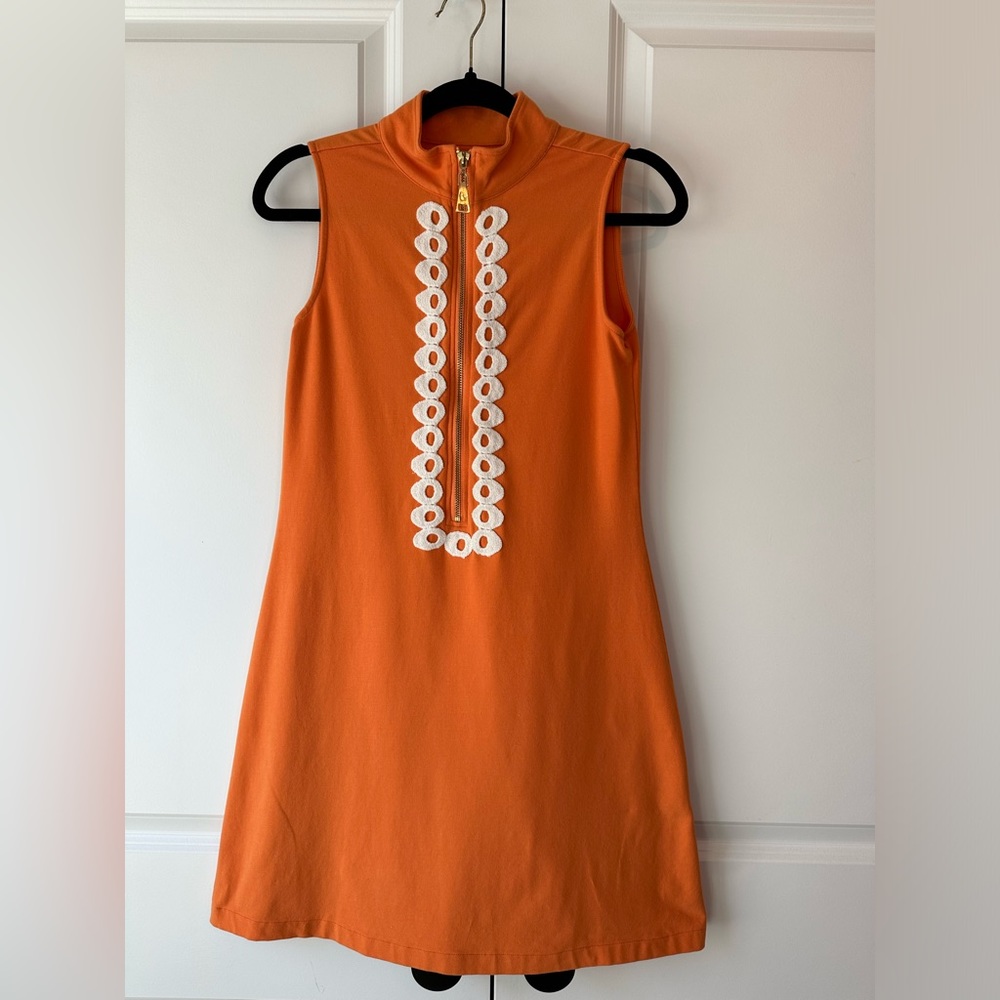 Spartina 449 Serena Half Zip Dress Orange (Size XS)